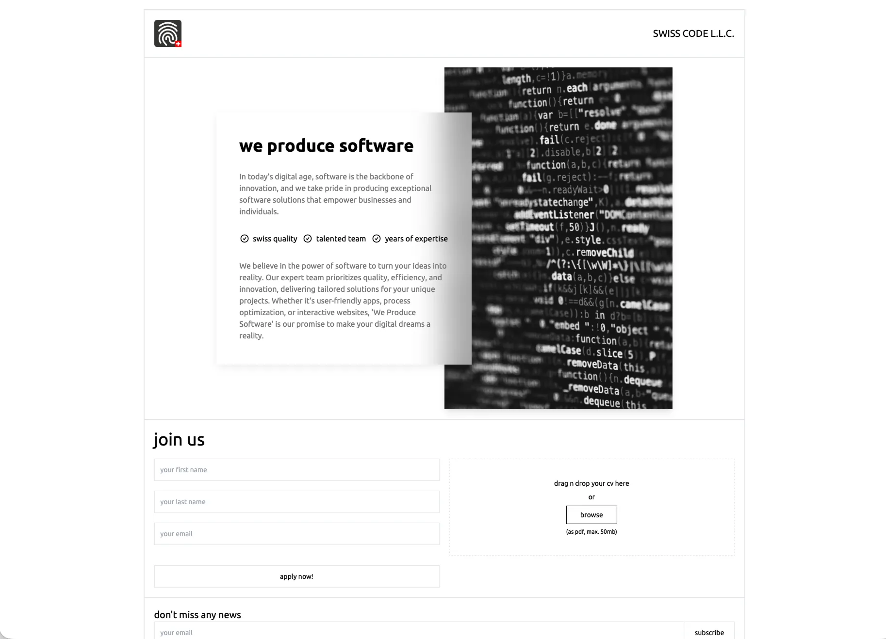 Project screenshot